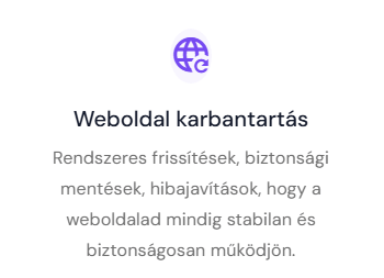 Weboldal karbantartás szolgáltatás